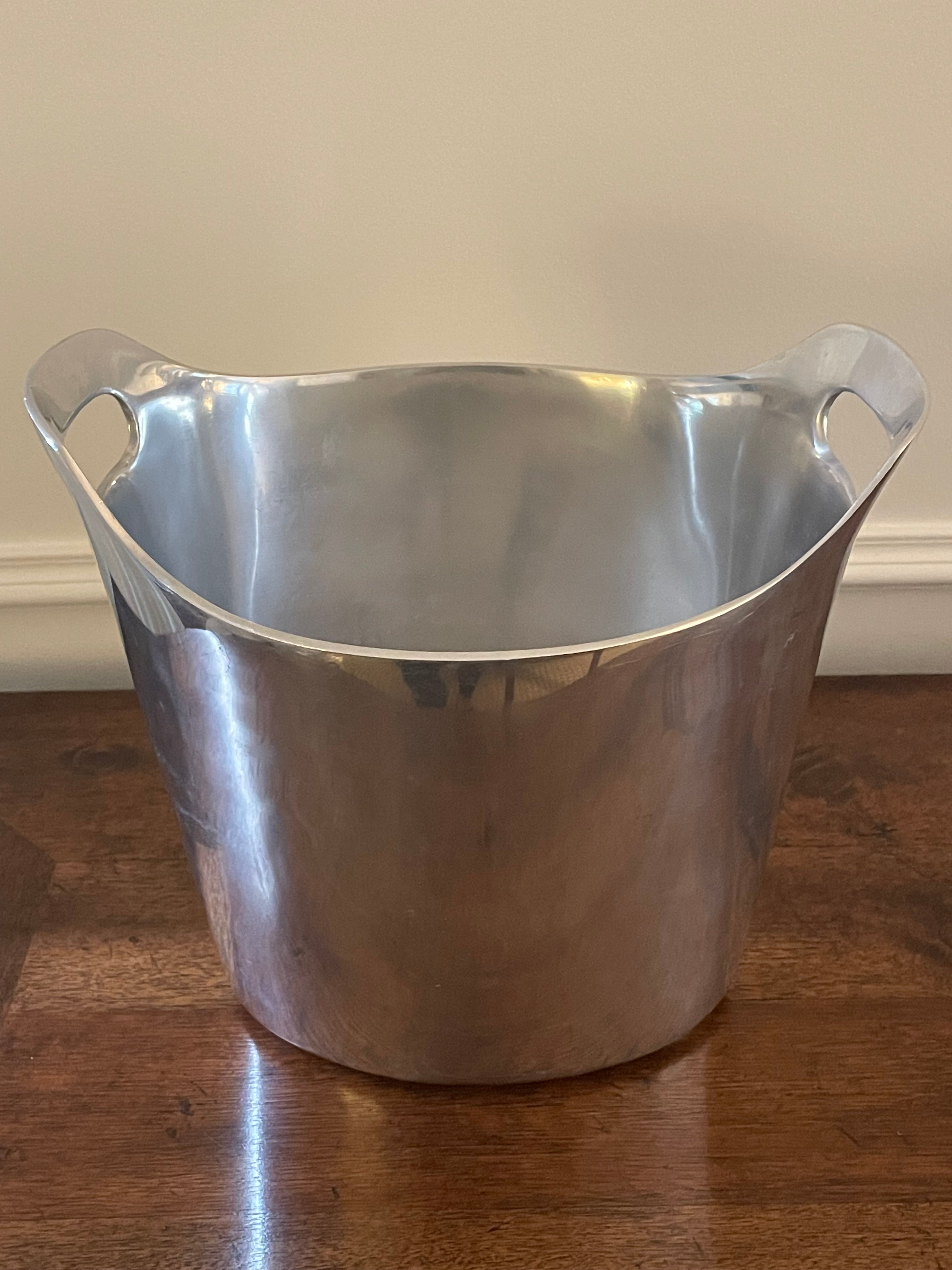 Vintage Pottery Barn Cast Aluminum Double Wine Cooler