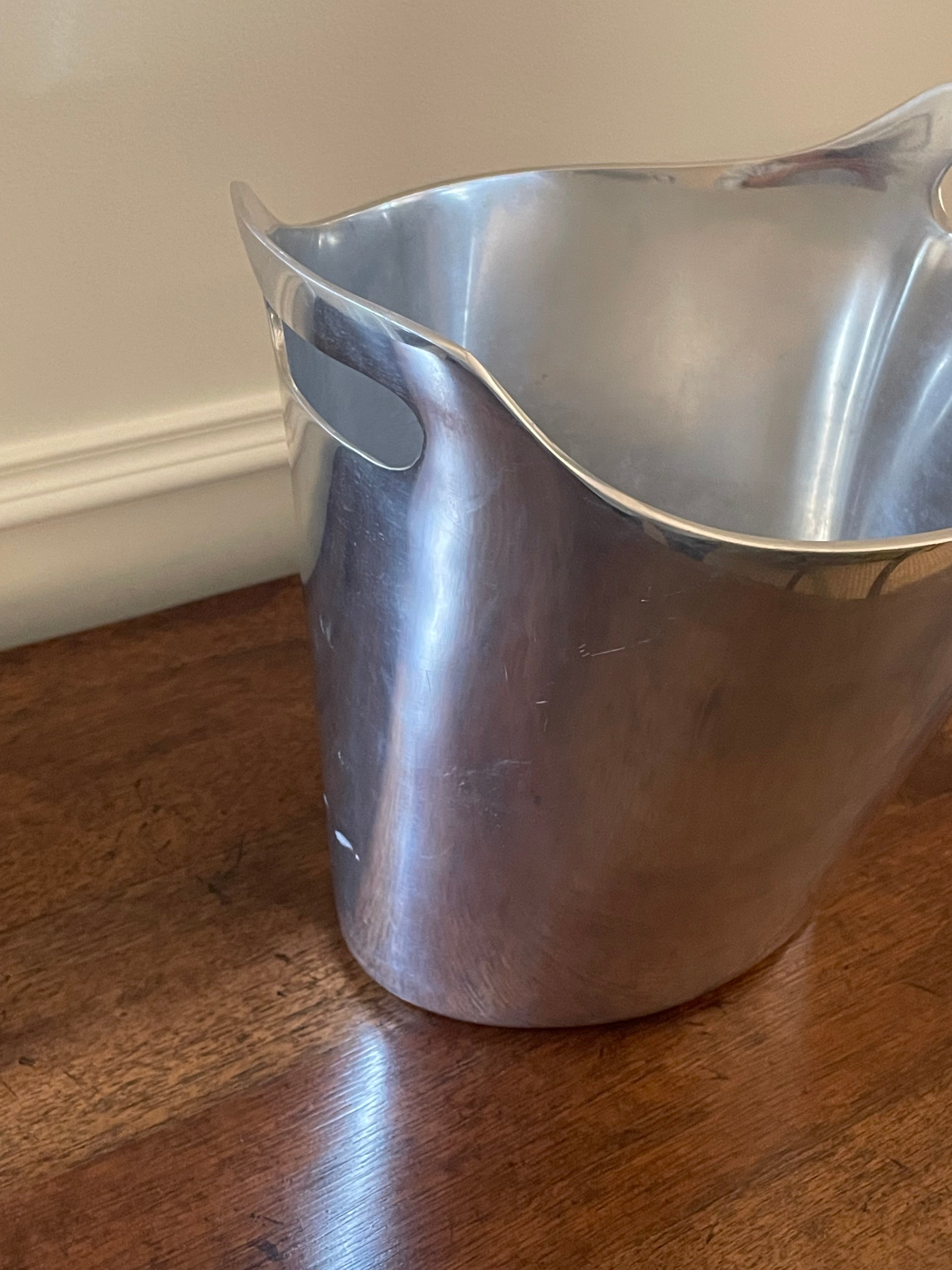 Vintage Pottery Barn Cast Aluminum Double Wine Cooler