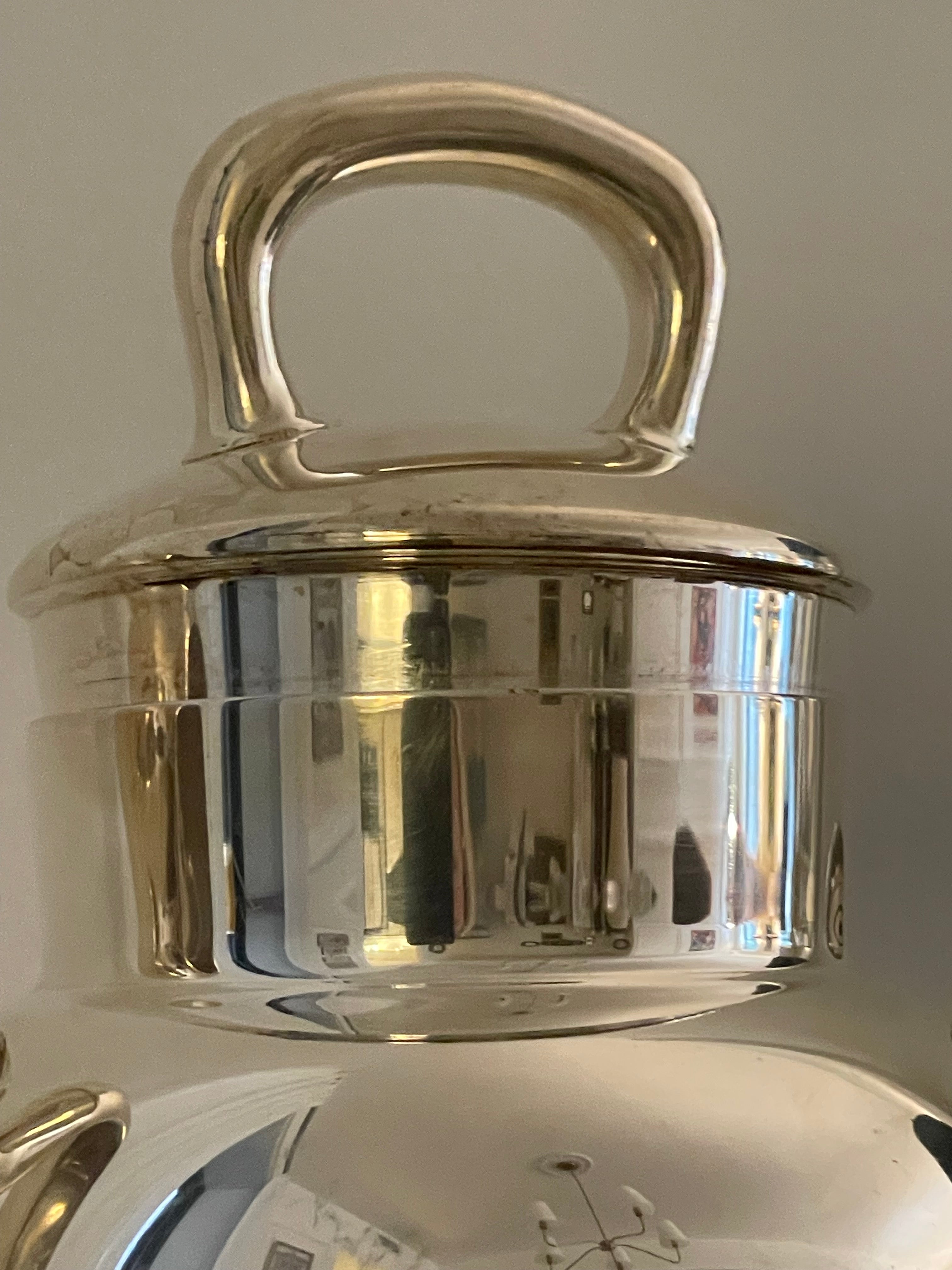 1958 C.W. Post College First Commencement Oversized Silverplate Cocktail Shaker, G. Balfour Co.
