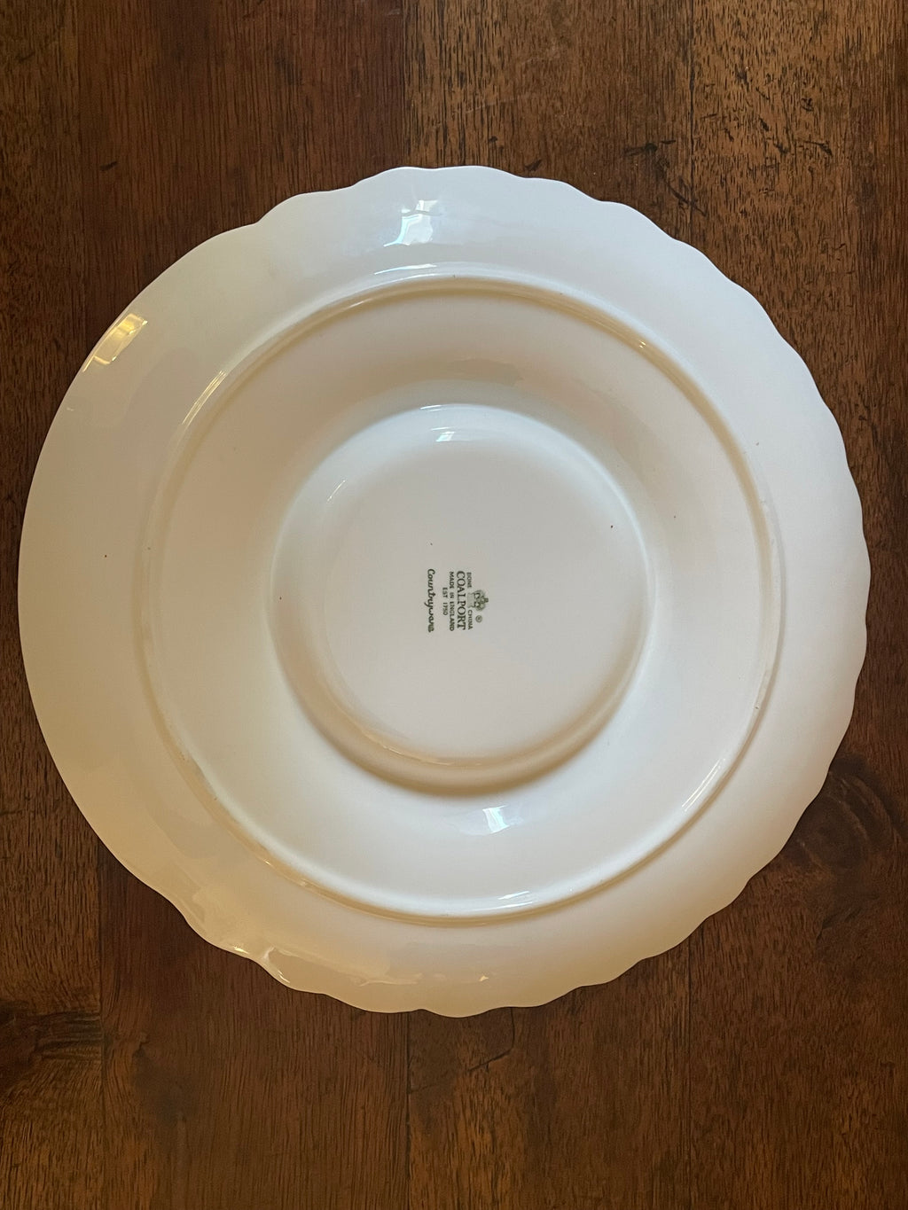 Vintage Coalport Countryware Artichoke Serving Plate, English Bone China
