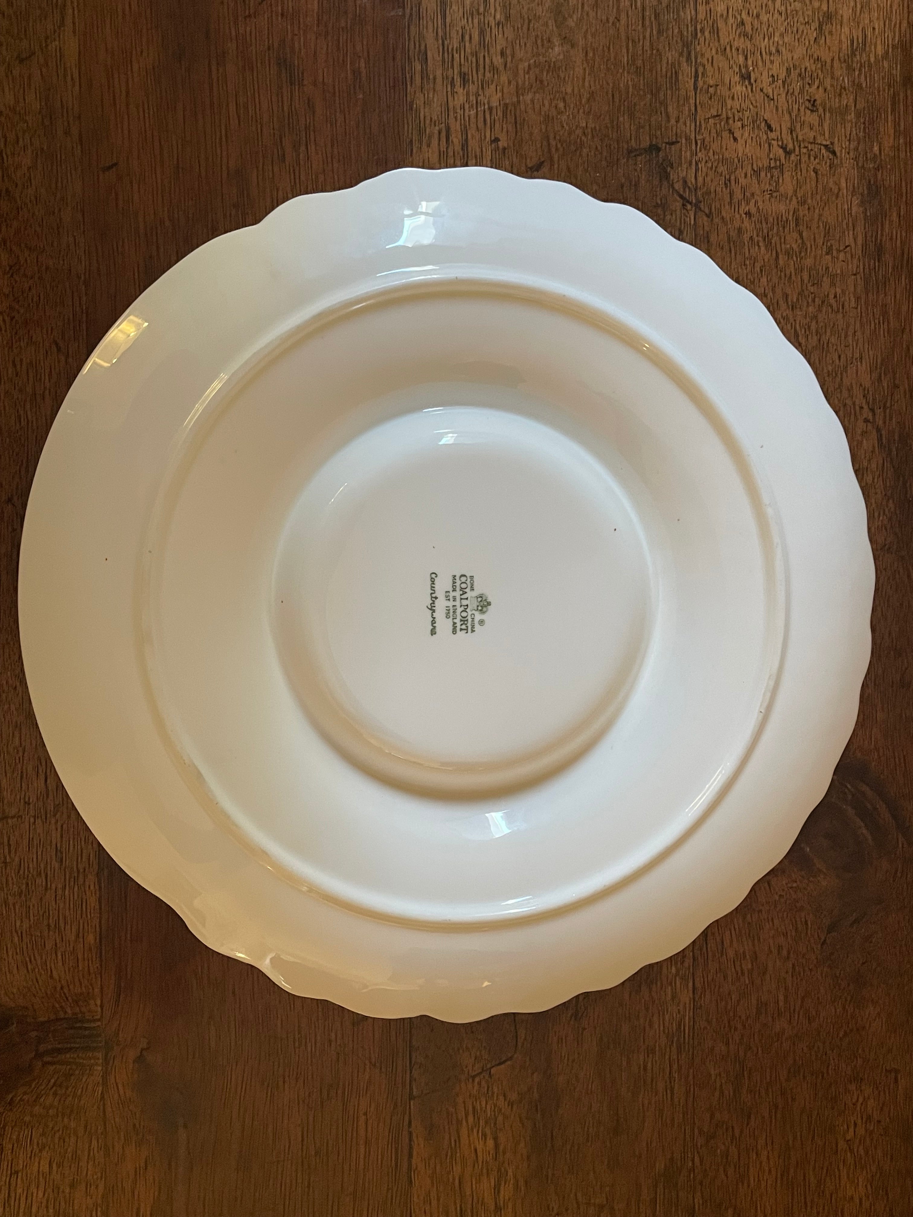 Vintage Coalport Countryware Artichoke Serving Plate, English Bone China