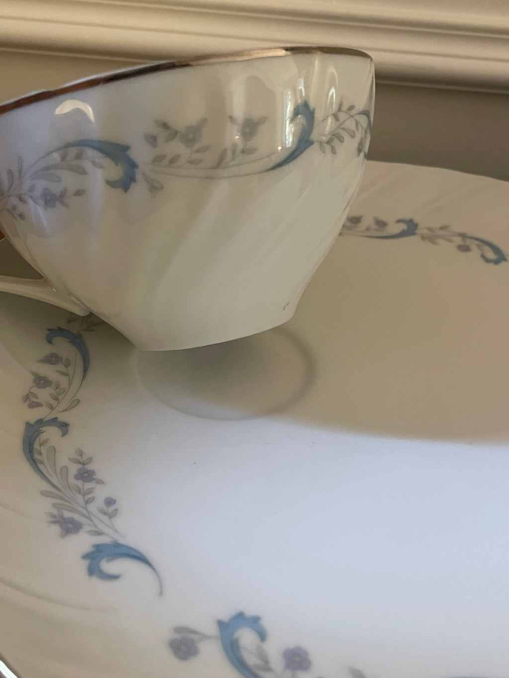 Vintage Camelot Fine China “Gracious” Cup & Snack Plate Brunch Set, Japan, Set of 4