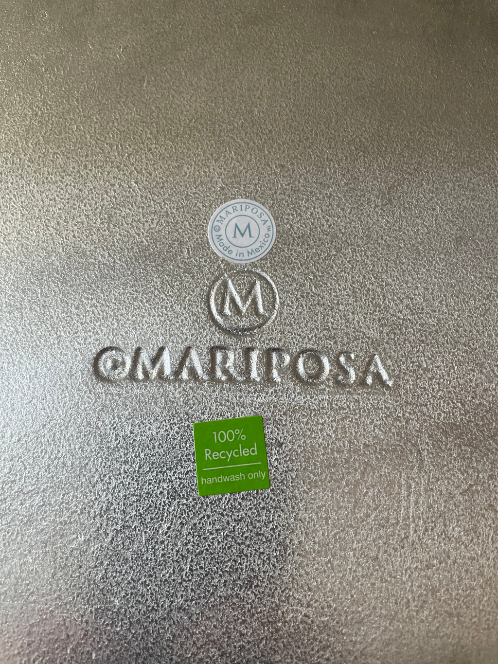 Mariposa Citrus Slice Recycled Aluminum Serving Platter, 14"