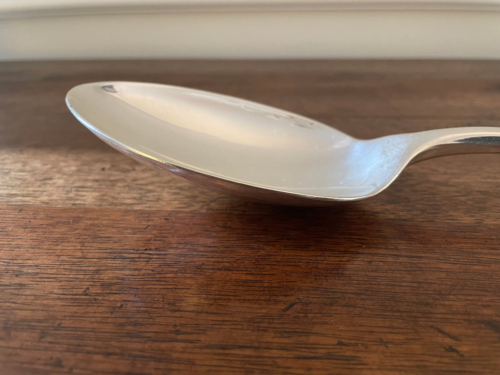 Vintage Gerity Oversized Silverplate Stuffing & Serving Spoon, 13"