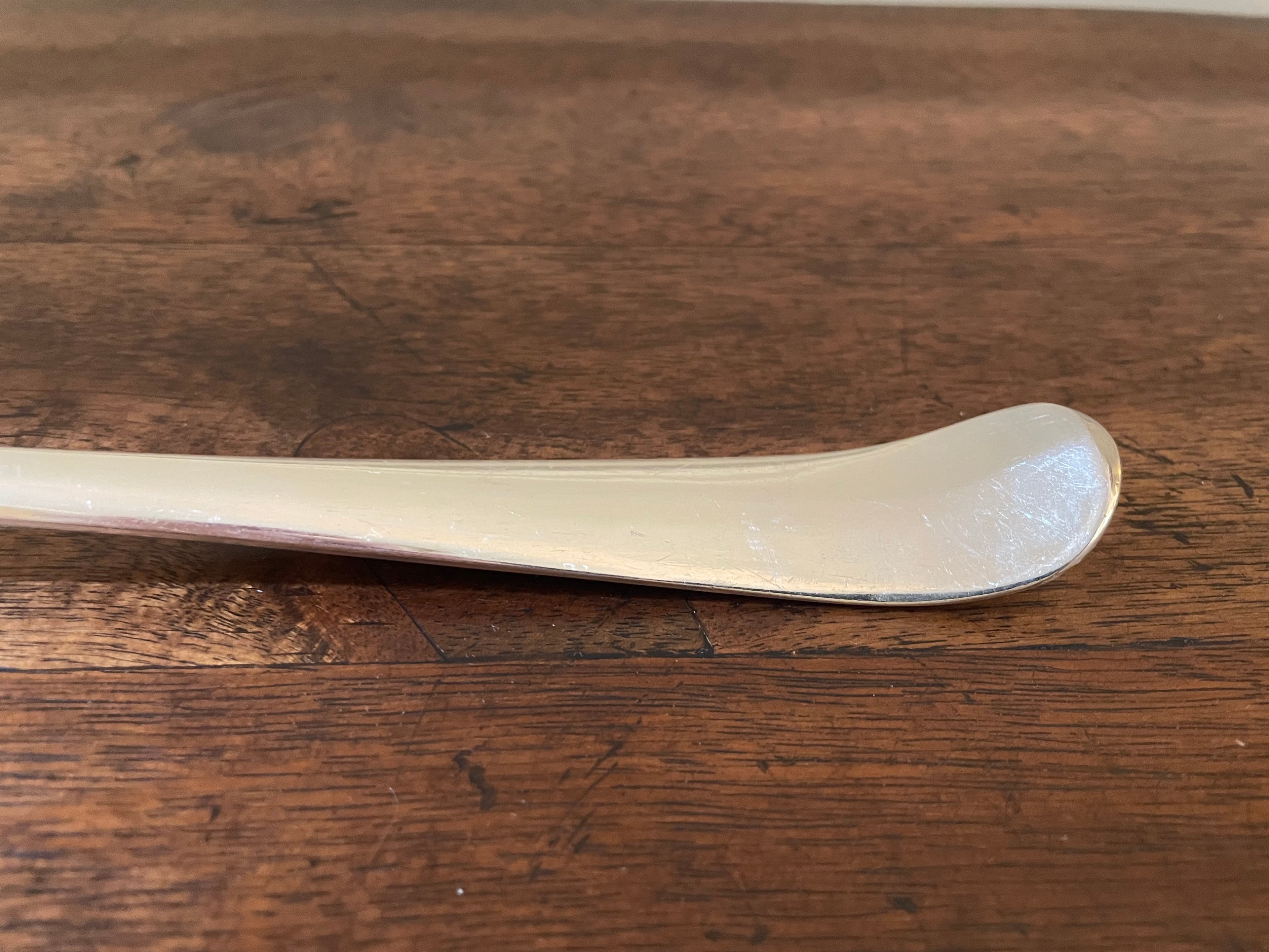 Vintage Gerity Oversized Silverplate Stuffing & Serving Spoon, 13"