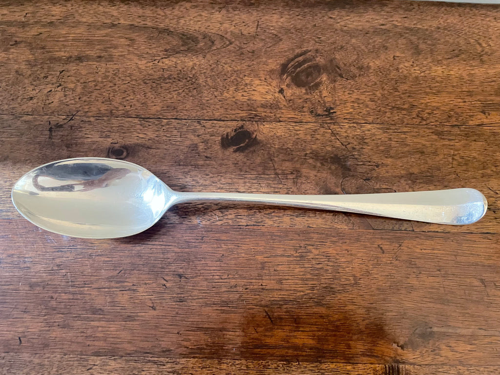 Vintage Gerity Oversized Silverplate Stuffing & Serving Spoon, 13"