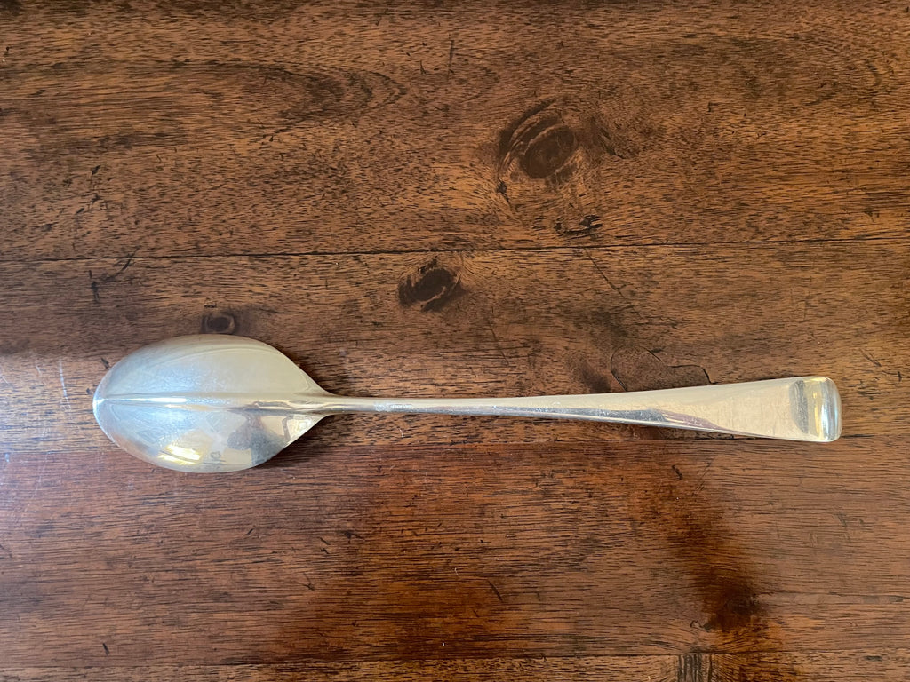Vintage Gerity Oversized Silverplate Stuffing & Serving Spoon, 13"