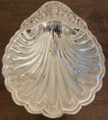 Vintage Godinger “Grape” Silverplate Scallop Shell Serving Dish, Made in USA, 10"