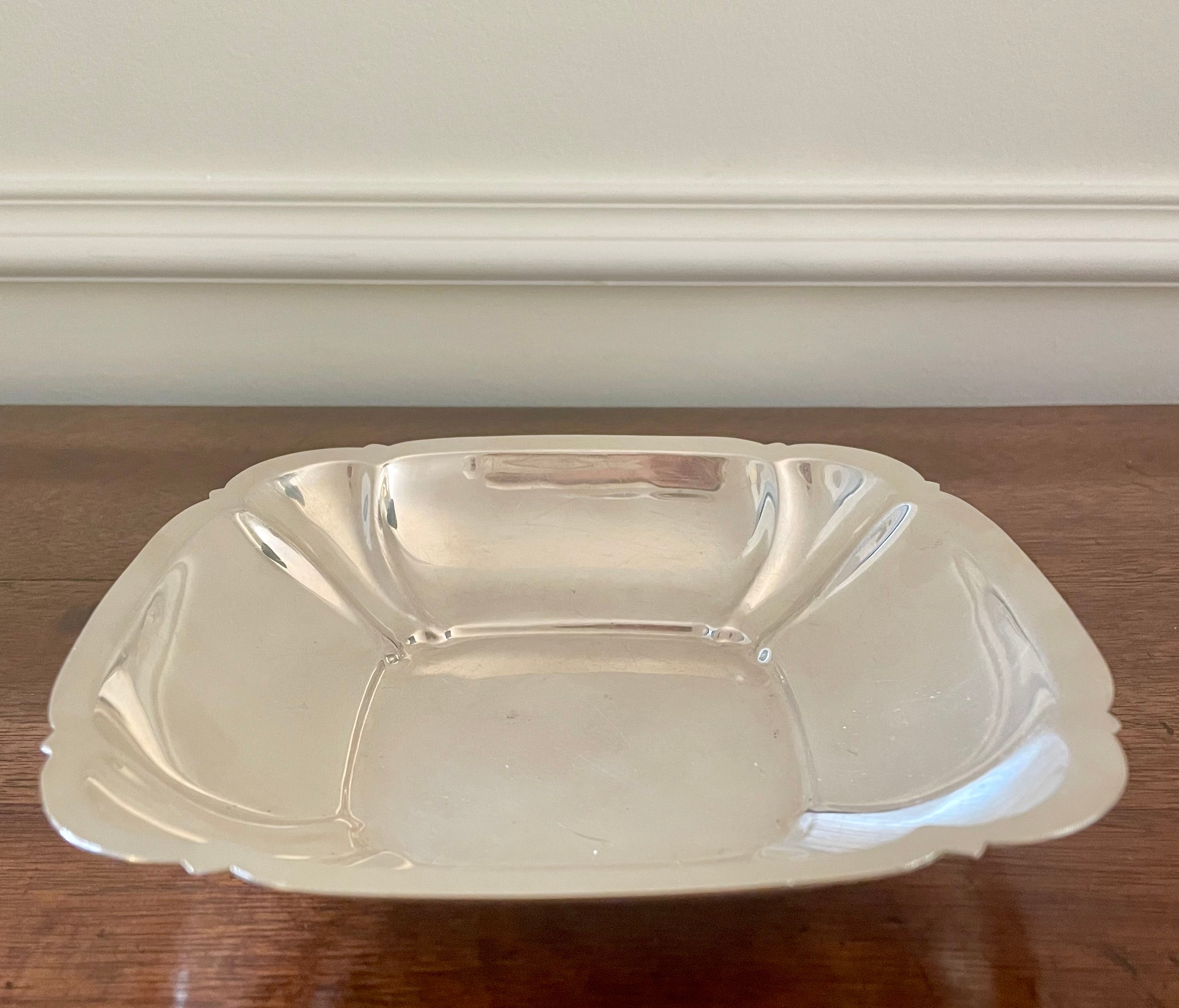 Vintage Reed & Barton “Shannon” Silverplate Square Serving Bowl, c. 1940's
