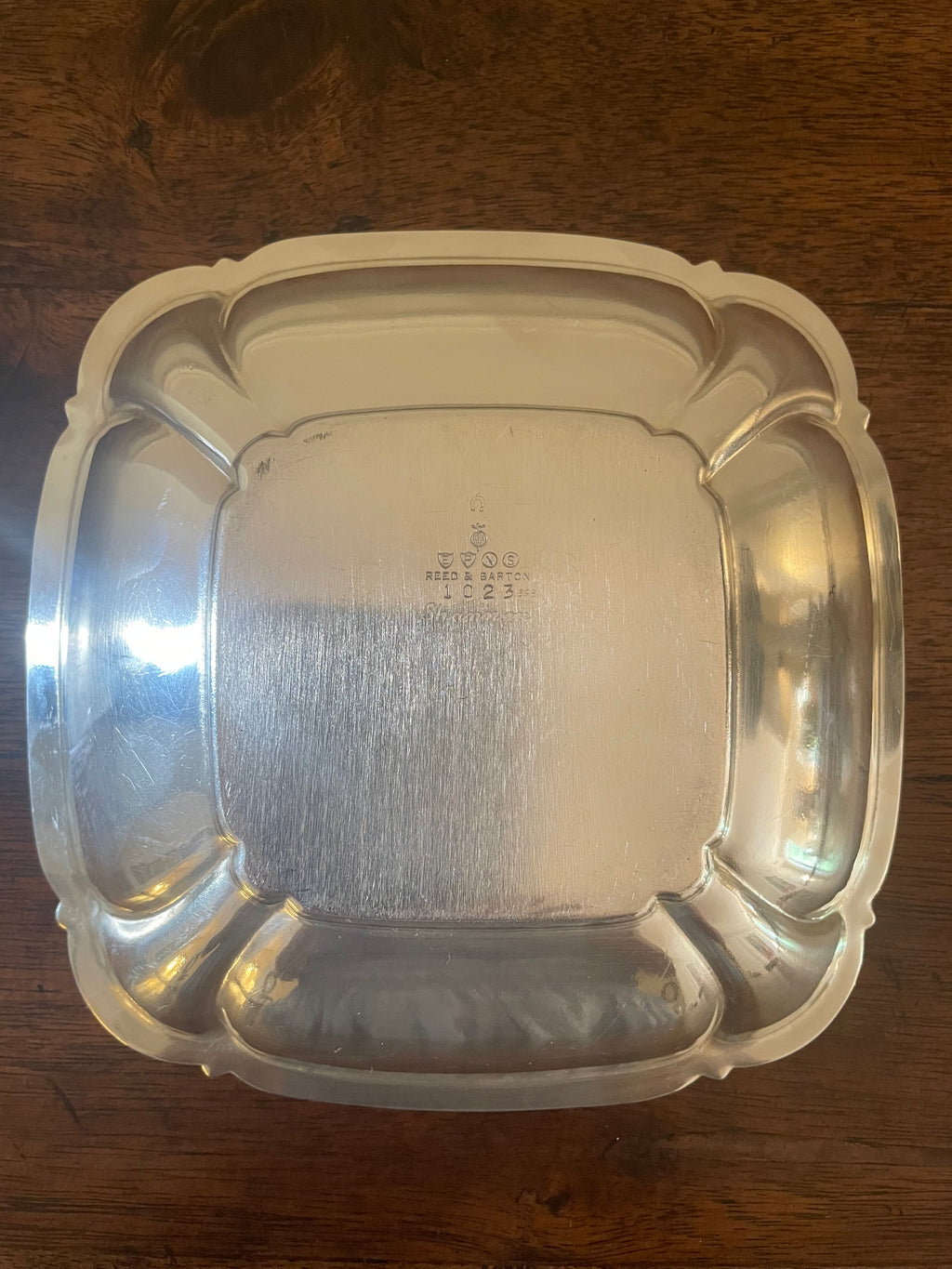 Vintage Reed & Barton “Shannon” Silverplate Square Serving Bowl, c. 1940's