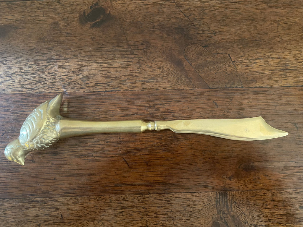 Solid Brass Bird Letter Opener, 9.5 inches