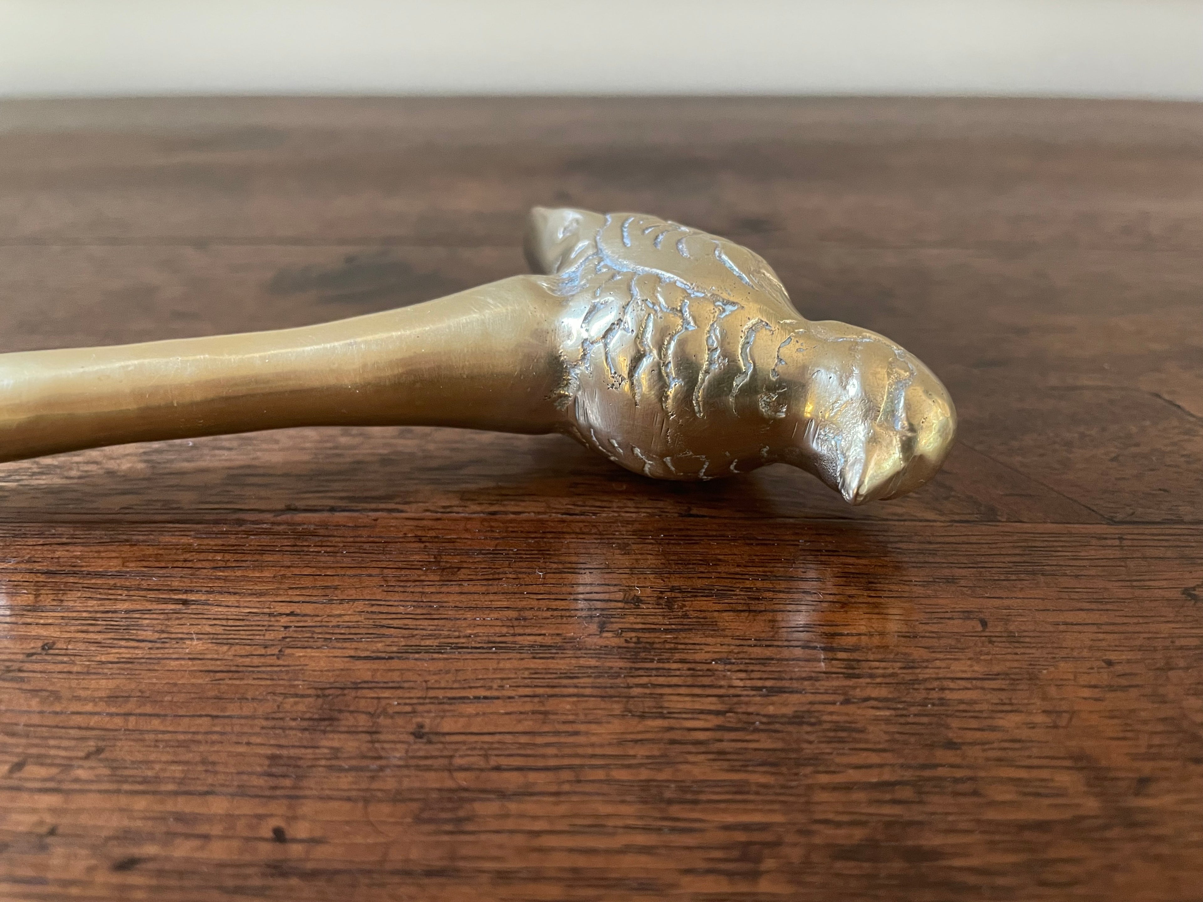 Solid Brass Bird Letter Opener, 9.5 inches