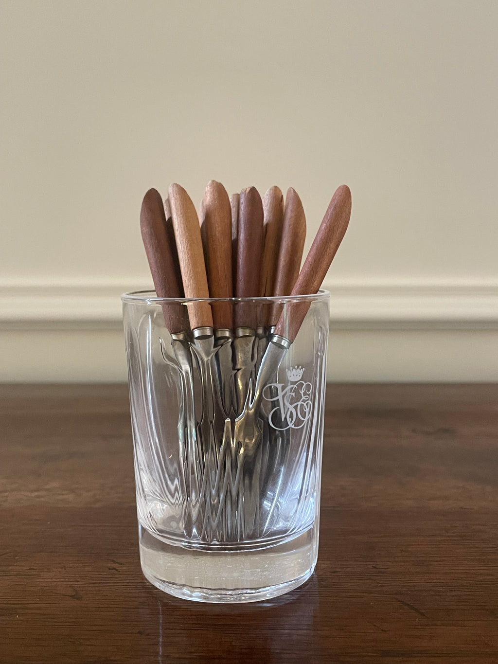 Vintage Venice Simplon-Orient-Express Glass/ Cocktail Pick & Garnish Holder