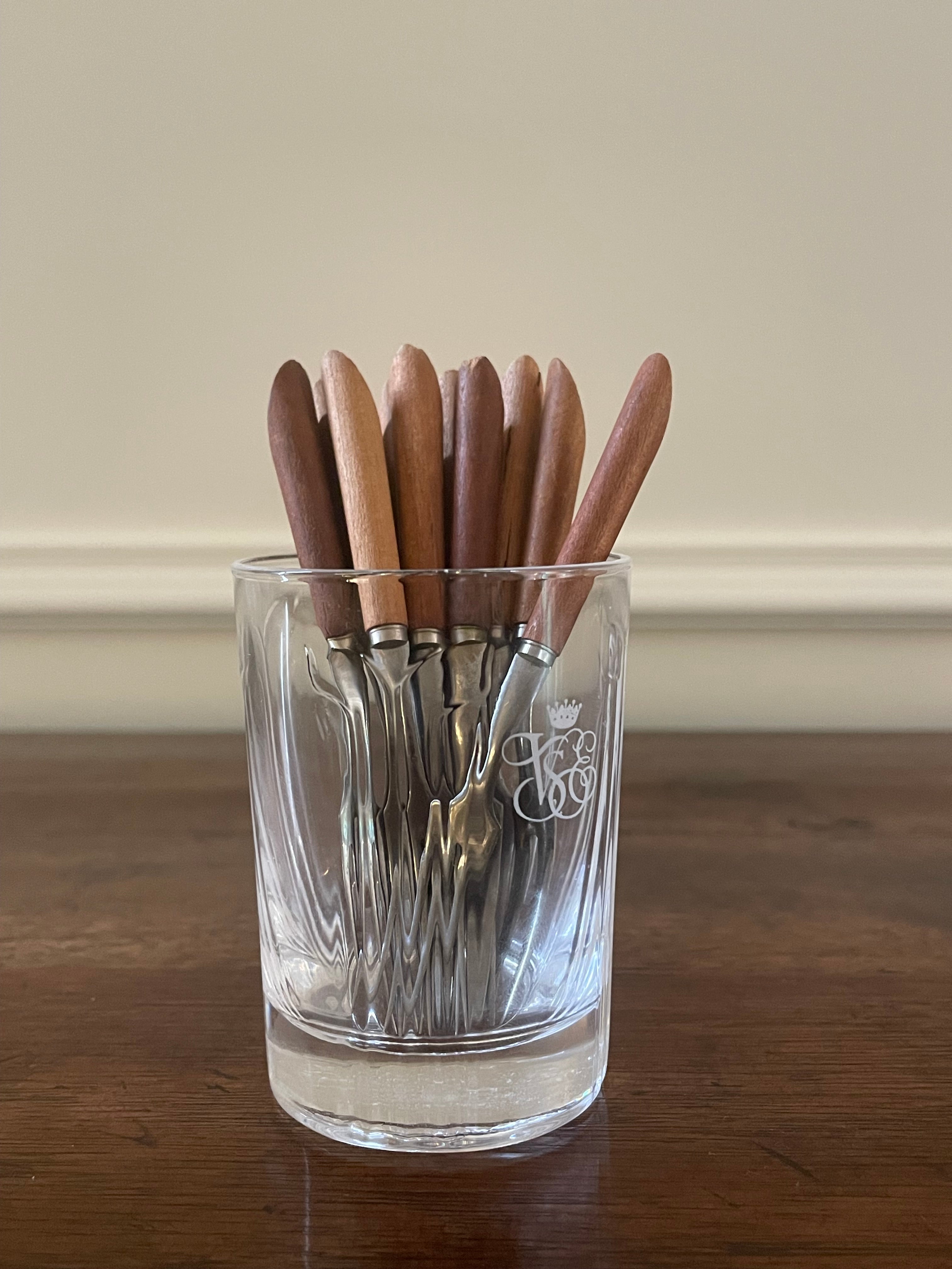 Vintage Venice Simplon-Orient-Express Glass/ Cocktail Pick & Garnish Holder