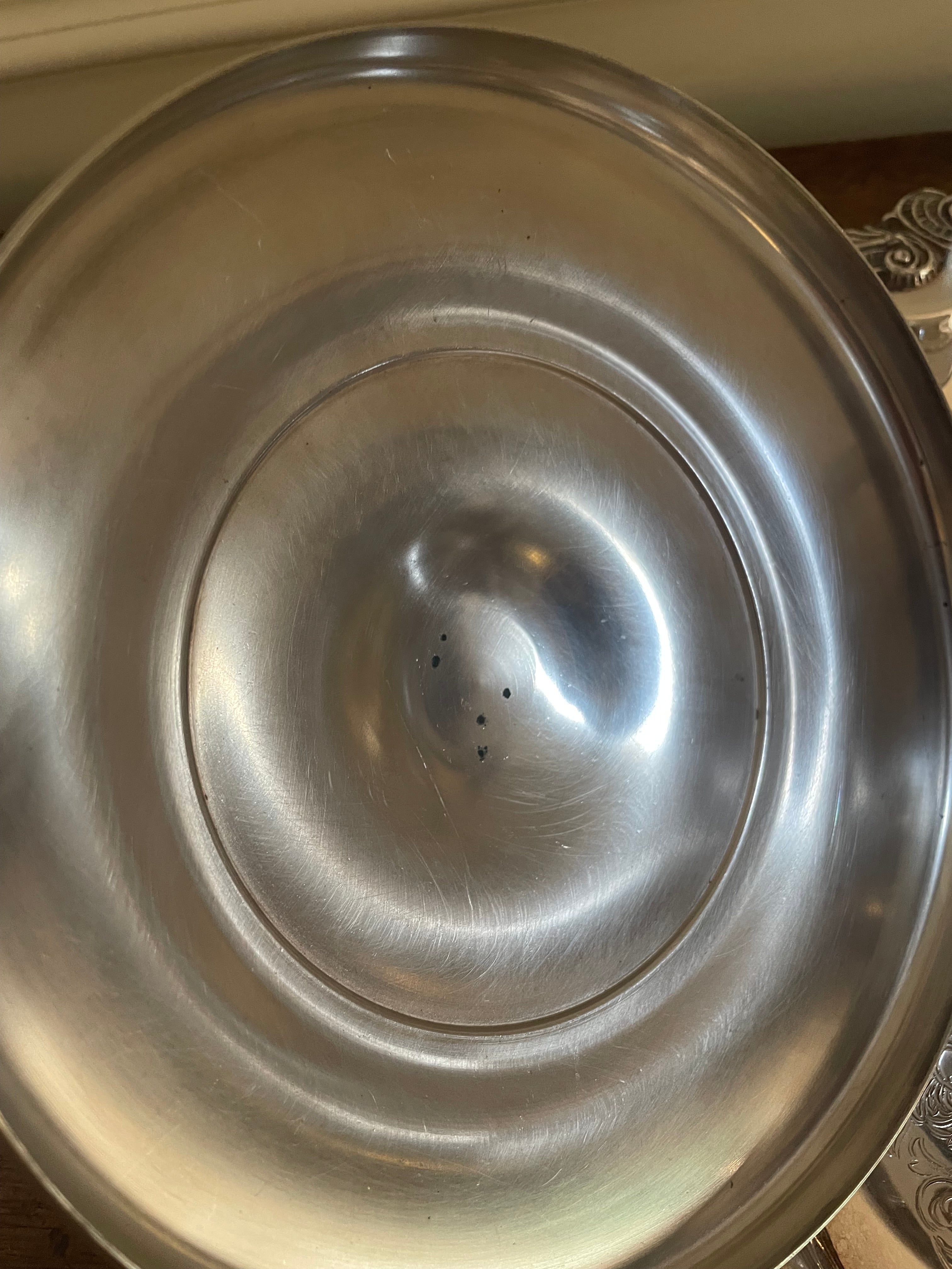 Vintage Amston No. 1610 Silverplate & Glass Ice Bucket, Mid-Century