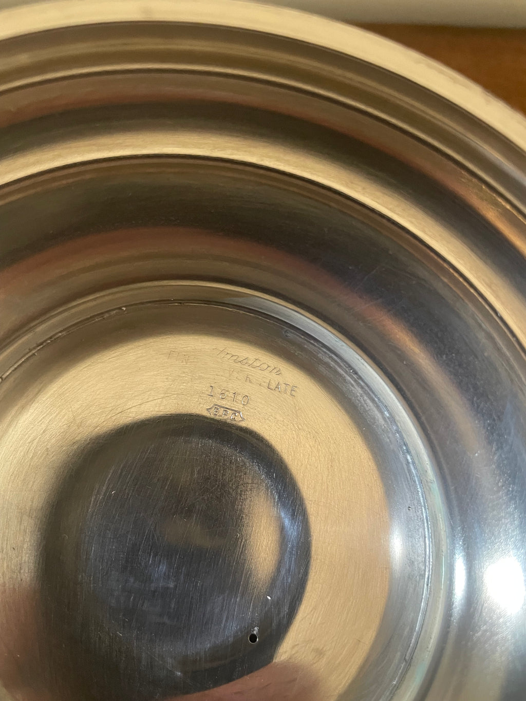 Vintage Amston No. 1610 Silverplate & Glass Ice Bucket, Mid-Century