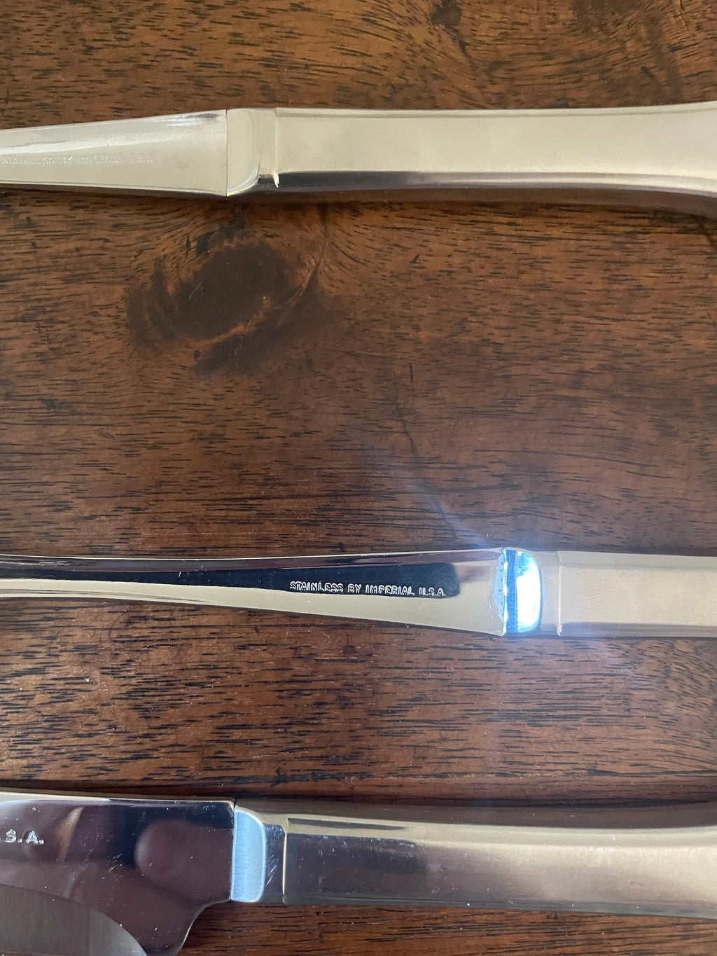 Mid-Century Imperial Oversized Stainless Steel Hostess Serving & Carving Set, USA, Set of 4