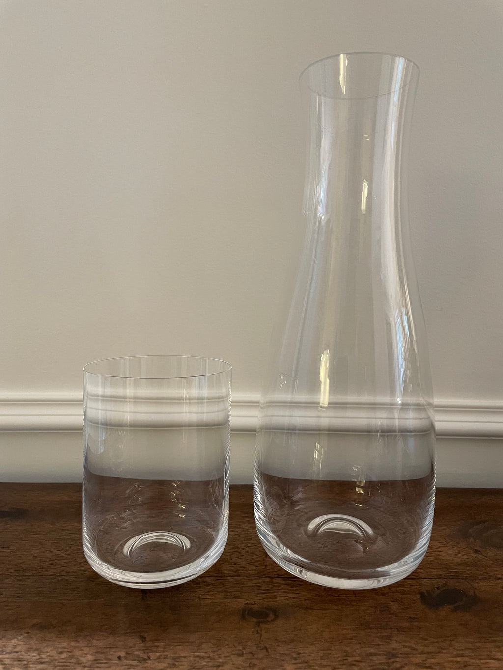 Vintage Crystal Bedside Carafe & Tumbler Set