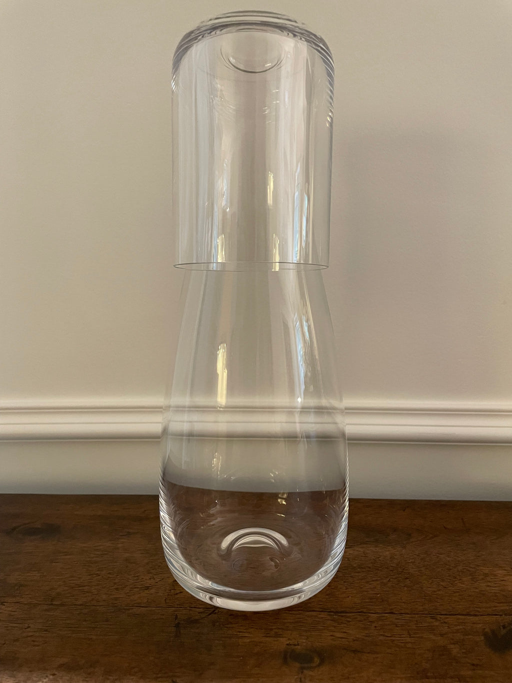 Vintage Crystal Bedside Carafe & Tumbler Set