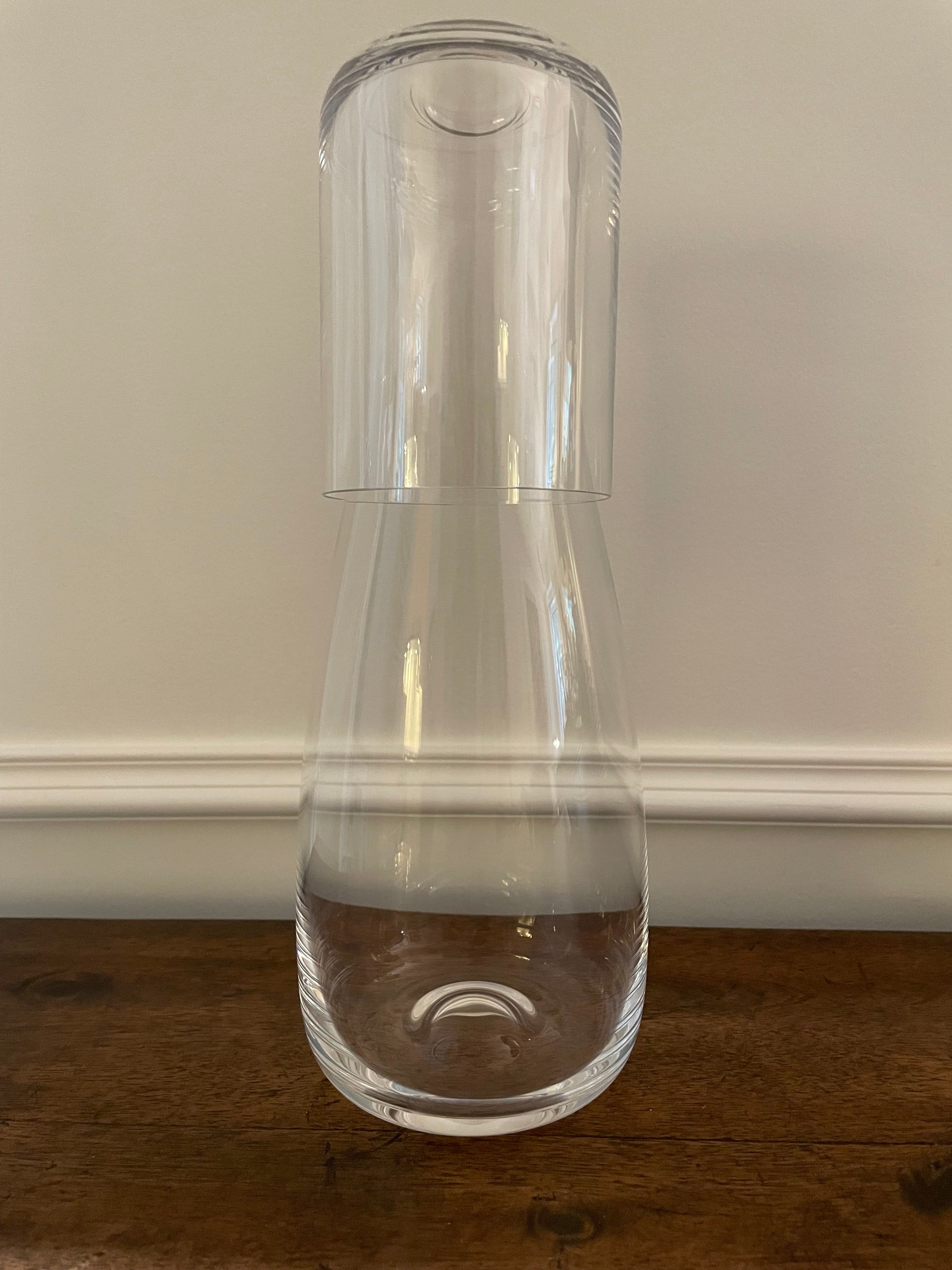 Vintage Crystal Bedside Carafe & Tumbler Set