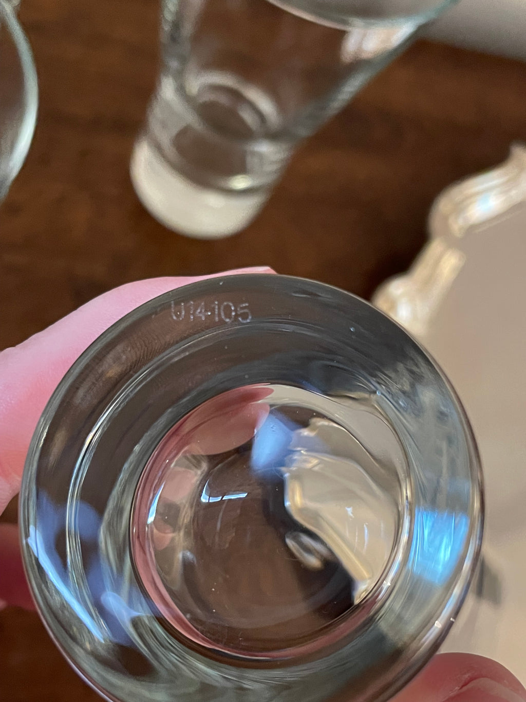 Vintage Heavy-Bottom Stemless Martini & Cocktail Glasses, Set of 4