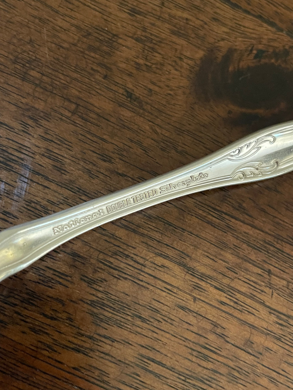 Vintage National Silver Co. “Queen Elizabeth” Silverplate Teaspoons, Set of 6, c. 1930s–1940s