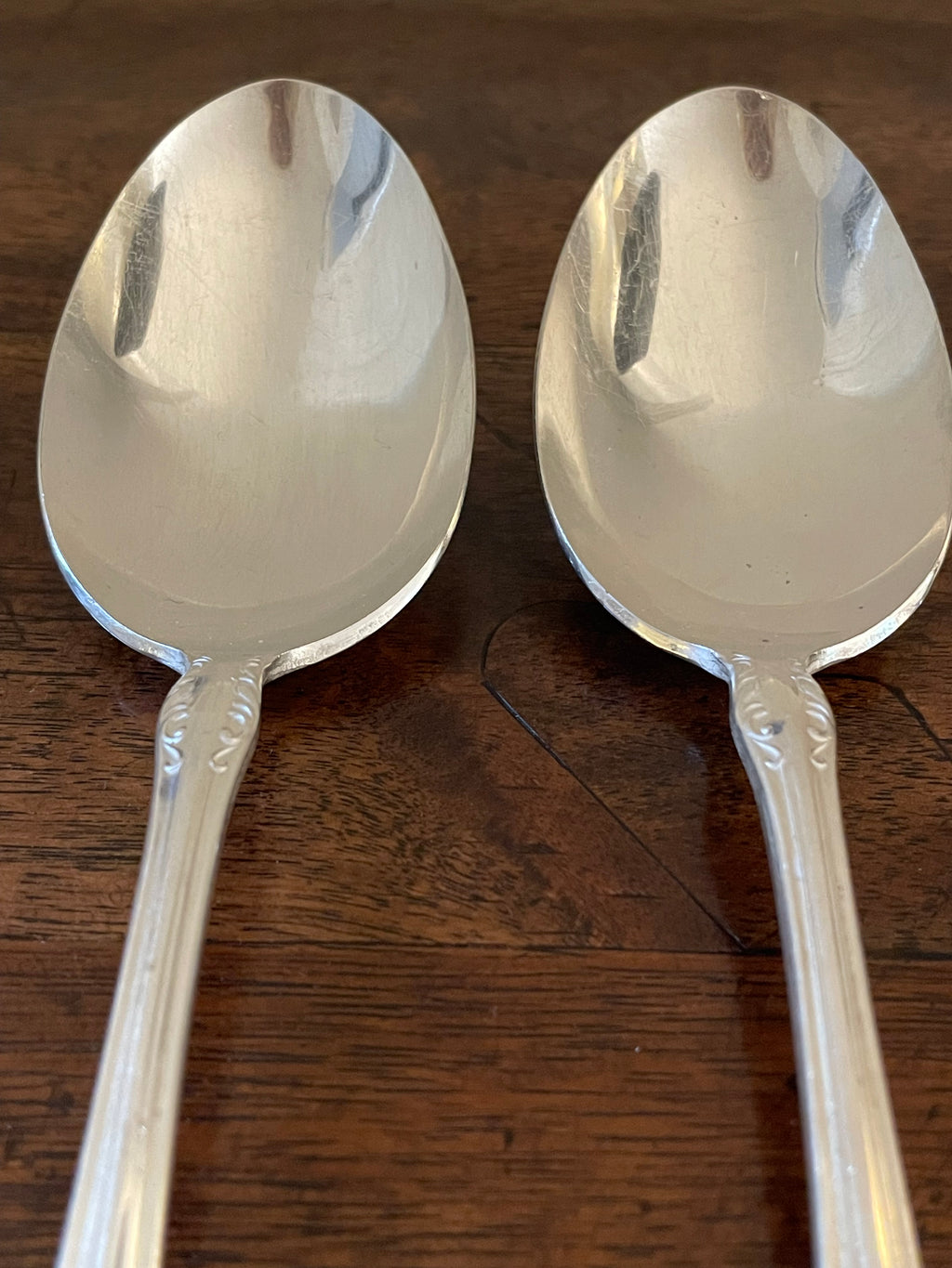 Vintage National Silver Co. “Queen Elizabeth” Silverplate Serving Set – 3 Pieces, c. 1930s–1940s