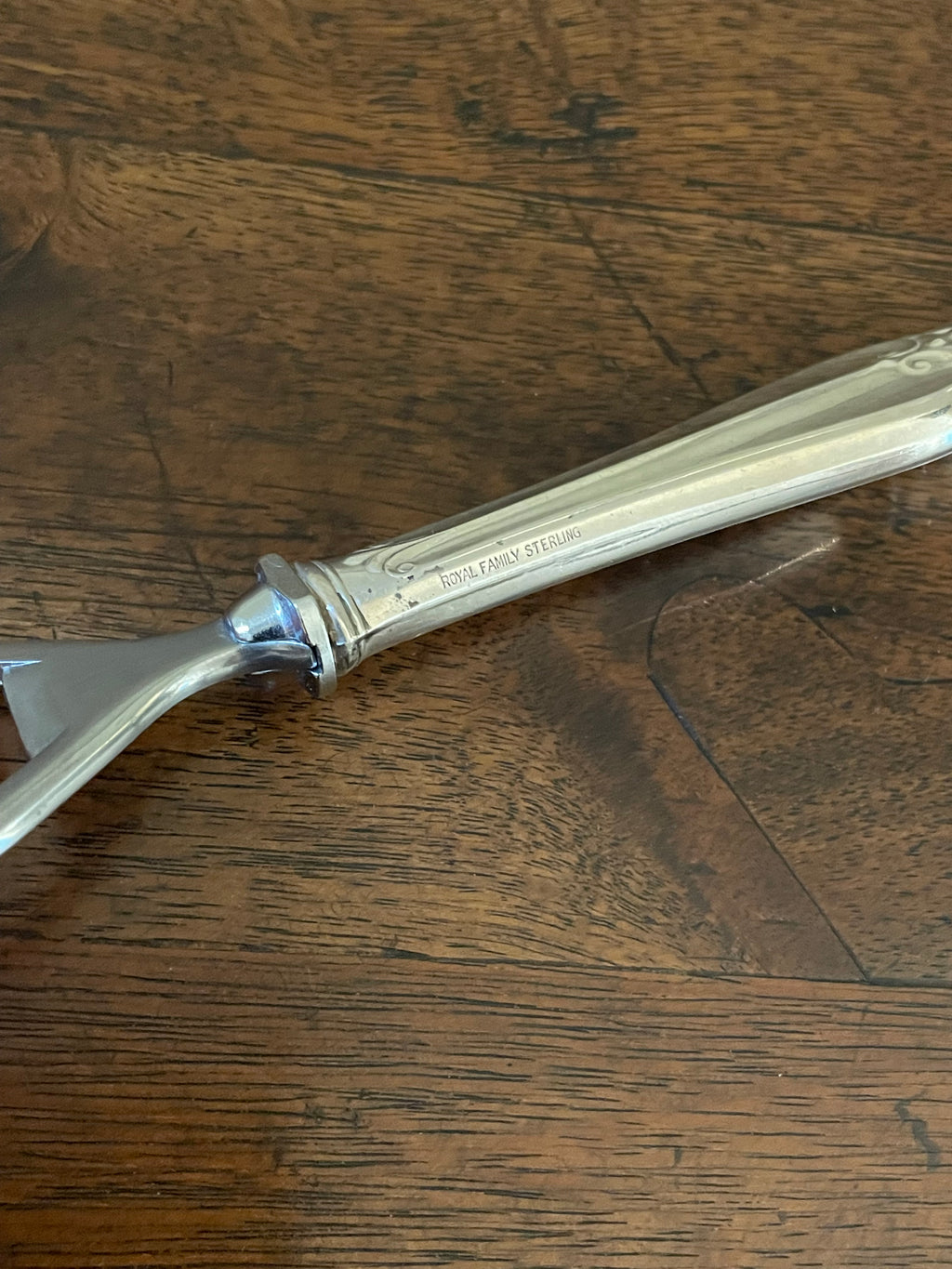 Vintage English Sterling Silver Bottle Opener by Royal Family, Fleur-de-Lis Handle