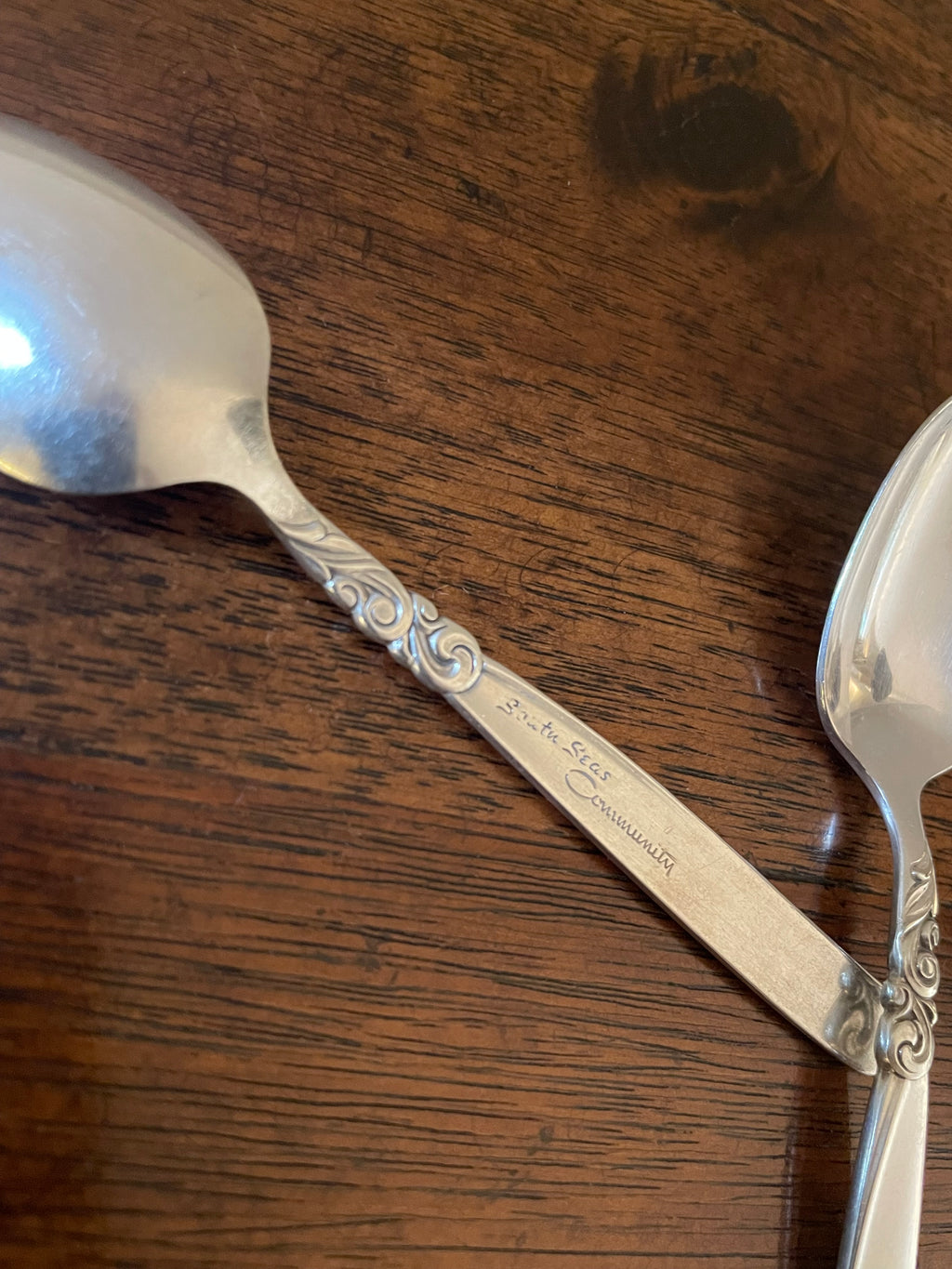 Vintage Community South Seas Silverplate Demitasse Spoons, Set of 4, c. 1950s