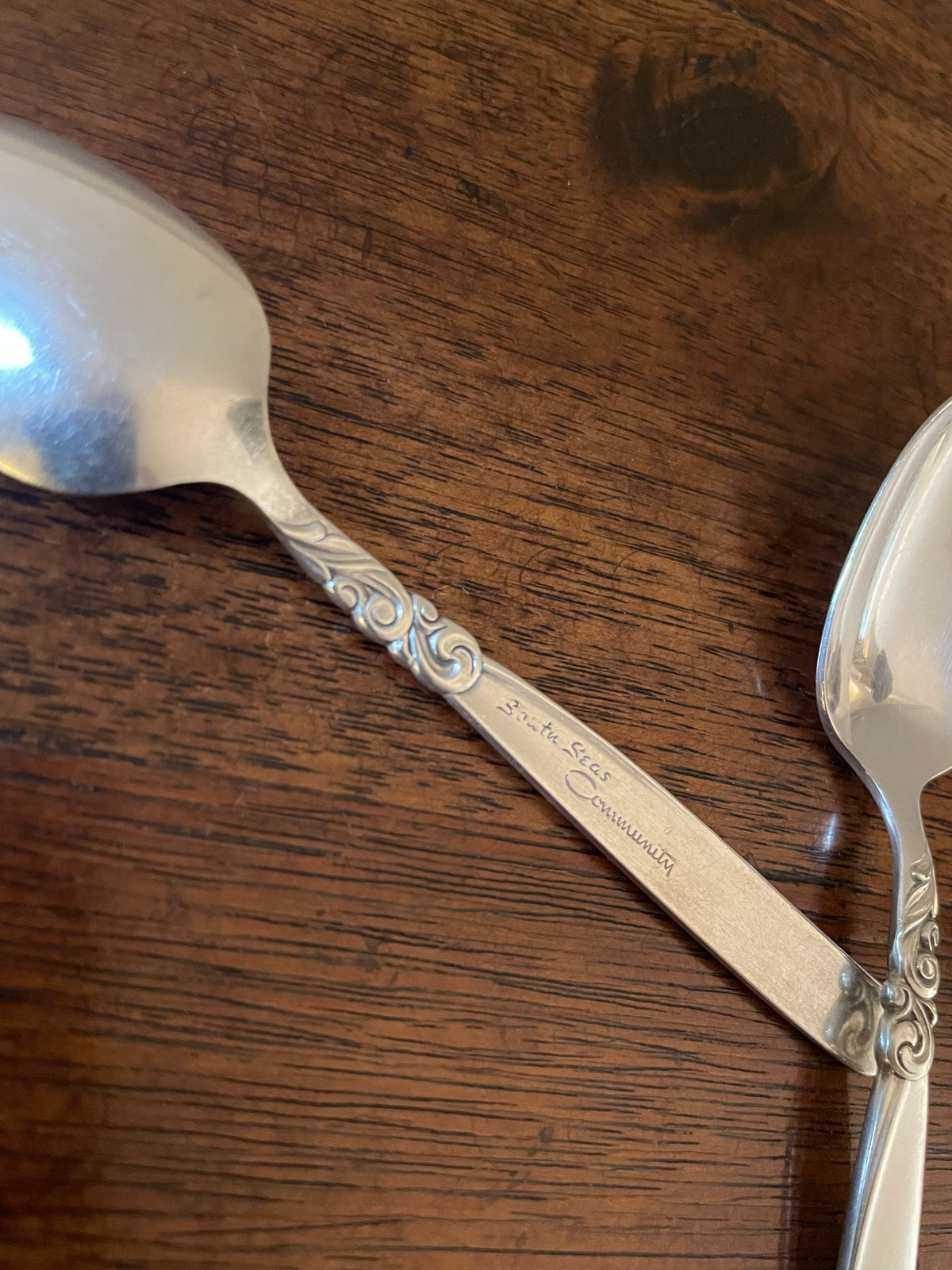 Vintage Community South Seas Silverplate Demitasse Spoons, Set of 4, c. 1950s
