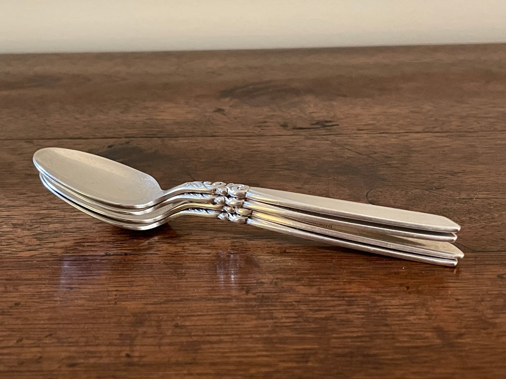 Vintage Community South Seas Silverplate Demitasse Spoons, Set of 4, c. 1950s