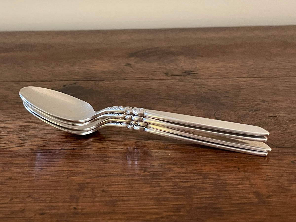Vintage Community South Seas Silverplate Demitasse Spoons, Set of 4, c. 1950s