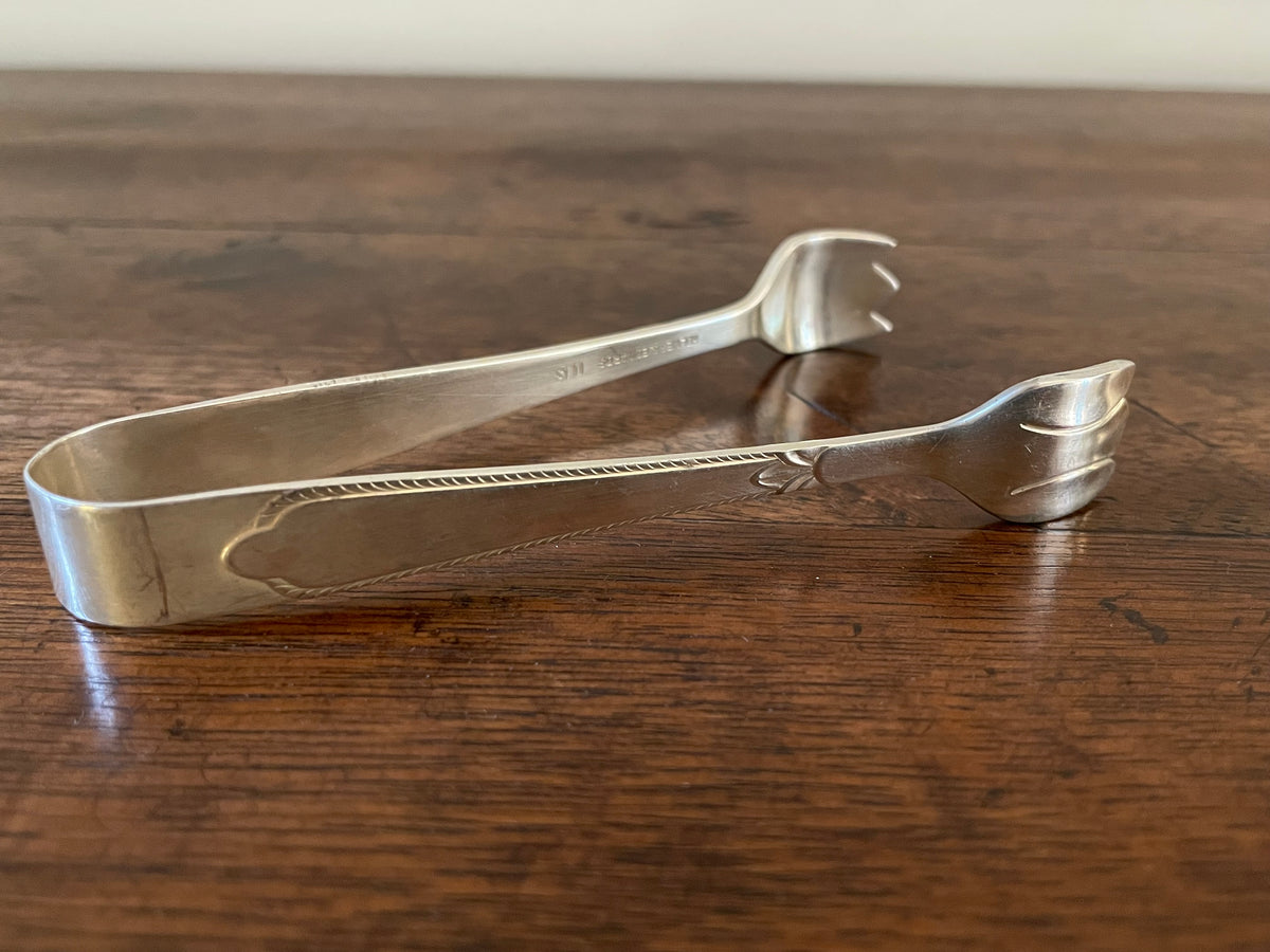 Antique American Holmes & Edwards Century Silverplate Cocktail Tongs