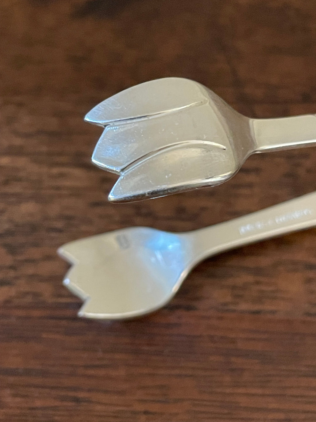 Antique American Holmes & Edwards Century Silverplate Cocktail Tongs
