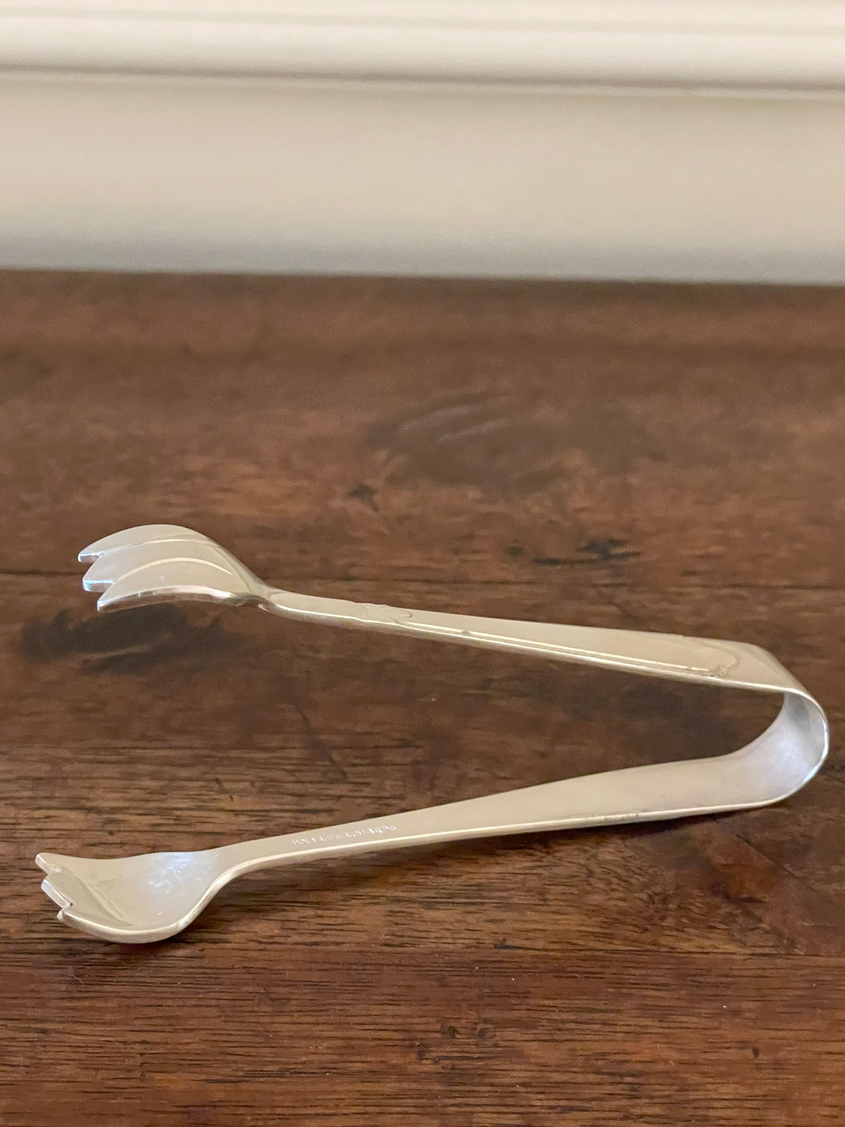 Antique American Holmes & Edwards Century Silverplate Cocktail Tongs