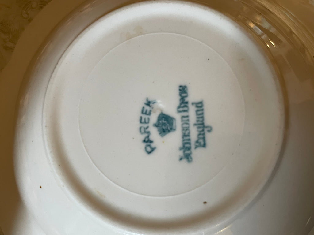 Antique Johnson Brothers Pareek Floral Bowls, Set of 4