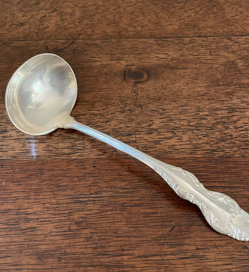 Petite ladle for sauce, silverplate, NF Silver Co.
