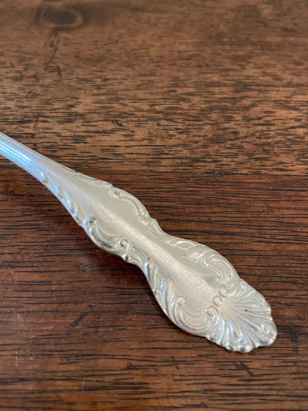 Petite ladle for sauce, silverplate, NF Silver Co.