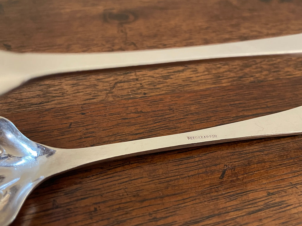 Vintage Reed & Barton Silverplate Claw Ice Tongs
