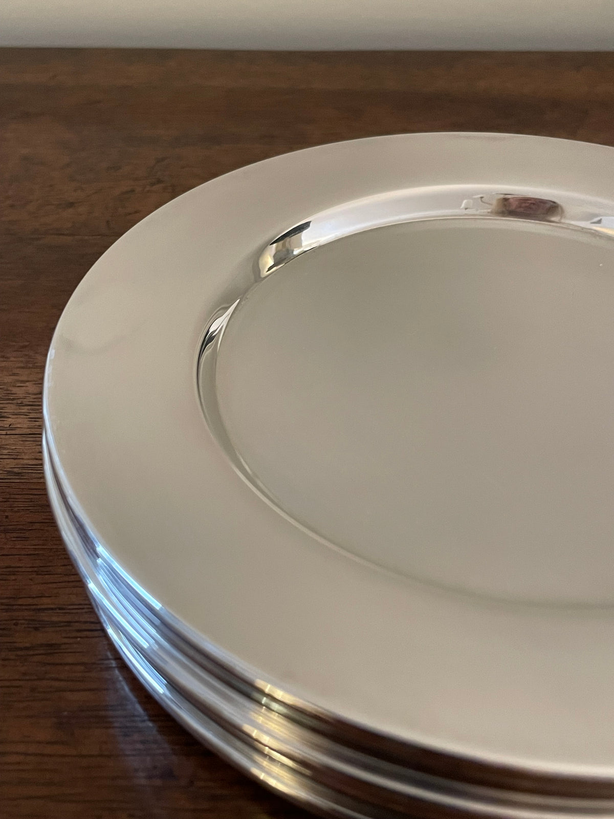 Silverplate Cocktail & Dessert Plates, c. 1950's-60's, set of 7