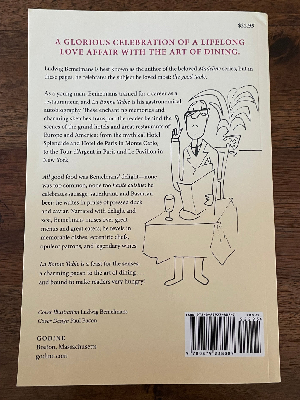 Bemelmans’ La Bonne Table (1989 Godine Edition)