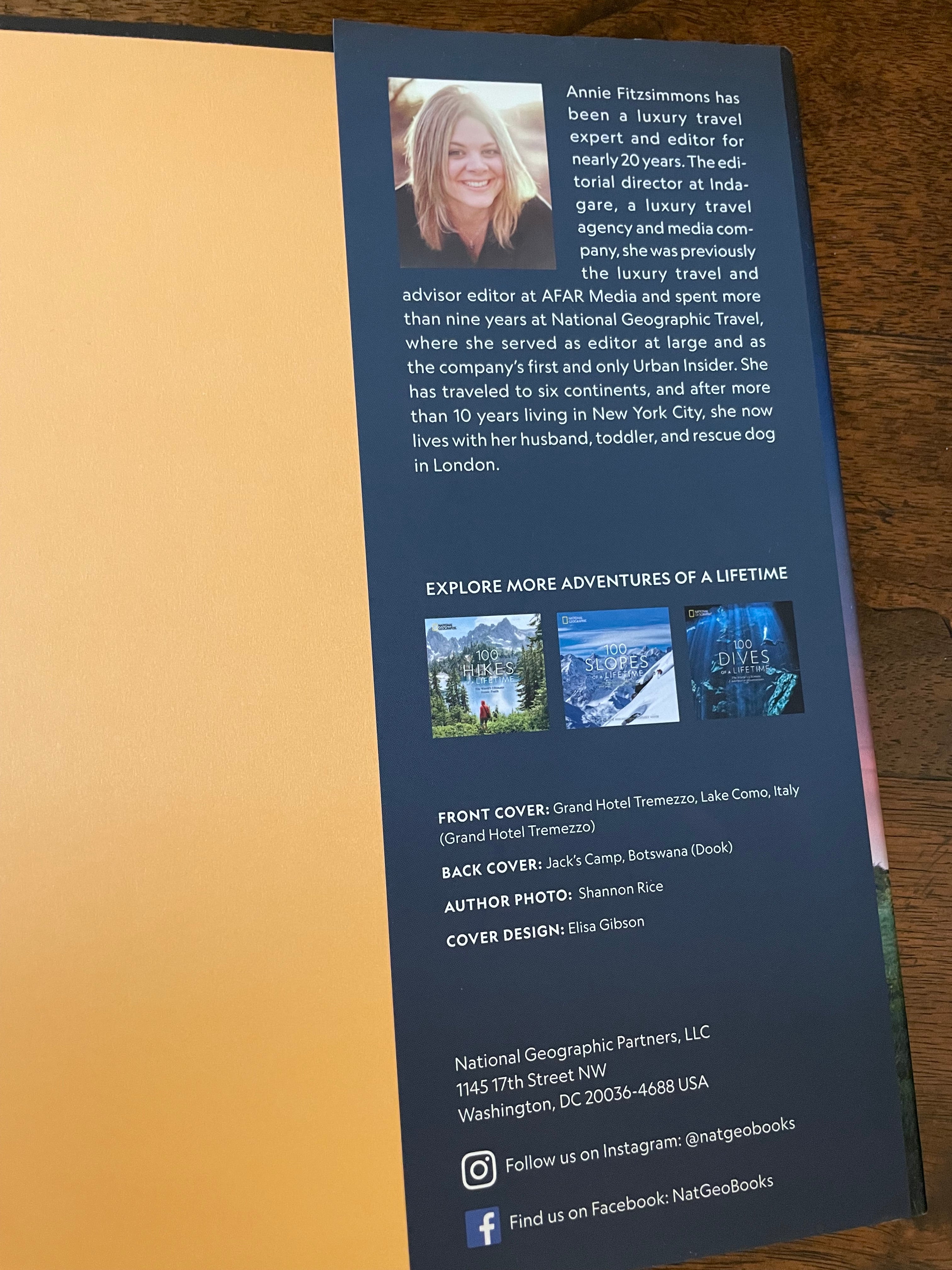 100 Hotels of a Lifetime Coffee Table Book, Annie Fitzsimmons, National Geographic, 2024