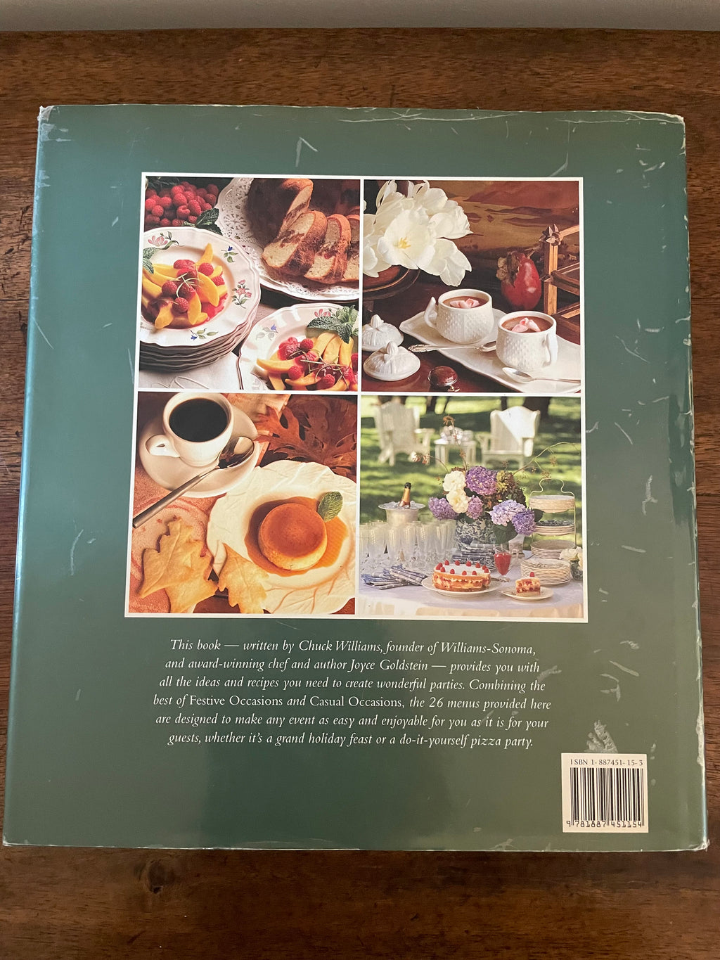 Vintage 1998 Williams-Sonoma Complete Entertaining Cookbook, Chuck Williams & Joyce Goldstein