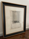 1727 French Architectural Engraving, Jean Mariette, Matted and Framed