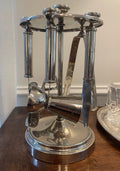 Vintage 1990's Restoration Hardware silverplate bar tool set 